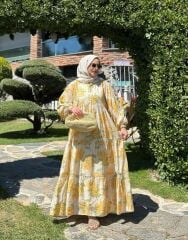 ÇİÇEK DESENLİ ELBİSE
