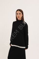 OMZU İNCİLİ DANTELLİ TAKIM