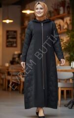 ARKA VE YANLARI FERMUAR DETAYLI KABAN