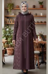 ARKA VE YANLARI FERMUAR DETAYLI KABAN