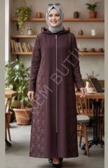 ARKA VE YANLARI FERMUAR DETAYLI KABAN