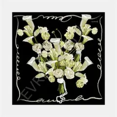 İncili Zerafet Desen İpek Twill Eşarp