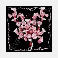 İncili Zerafet Desen İpek Twill Eşarp