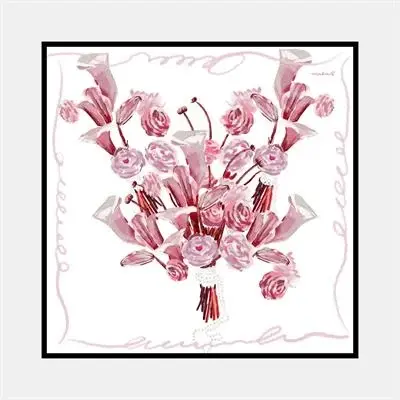 İncili Zerafet Desen İpek Twill Eşarp