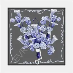 İncili Zerafet Desen İpek Twill Eşarp