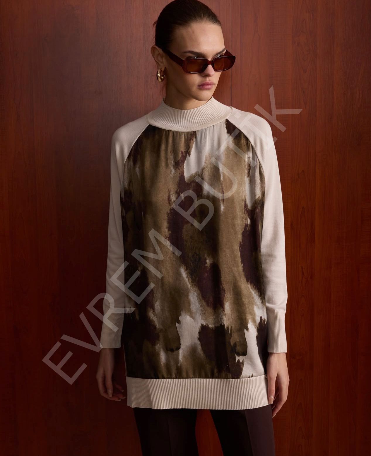 FERMUAR DETAYLI CUPRA TUNİK