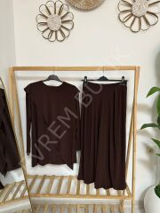 SANDY KUMAŞ ETEK PANTOLON TAKIM